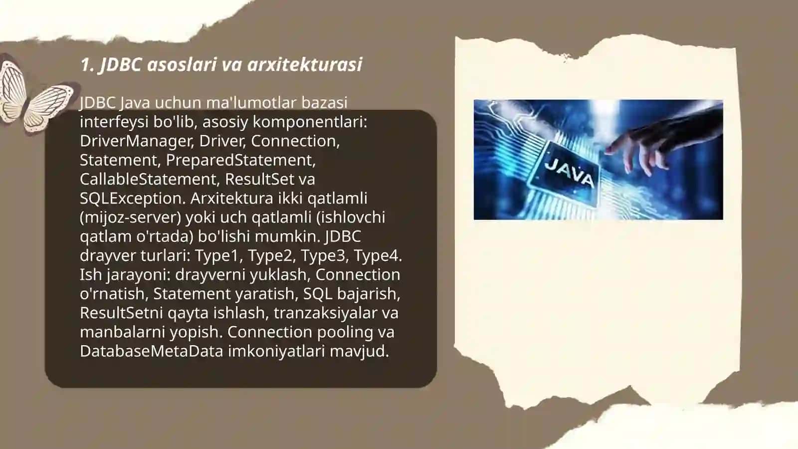 JDBC asoslari va arxitekturasi 3