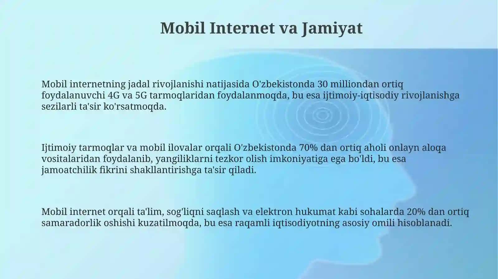 Mobil internet texnalogiyalari 3