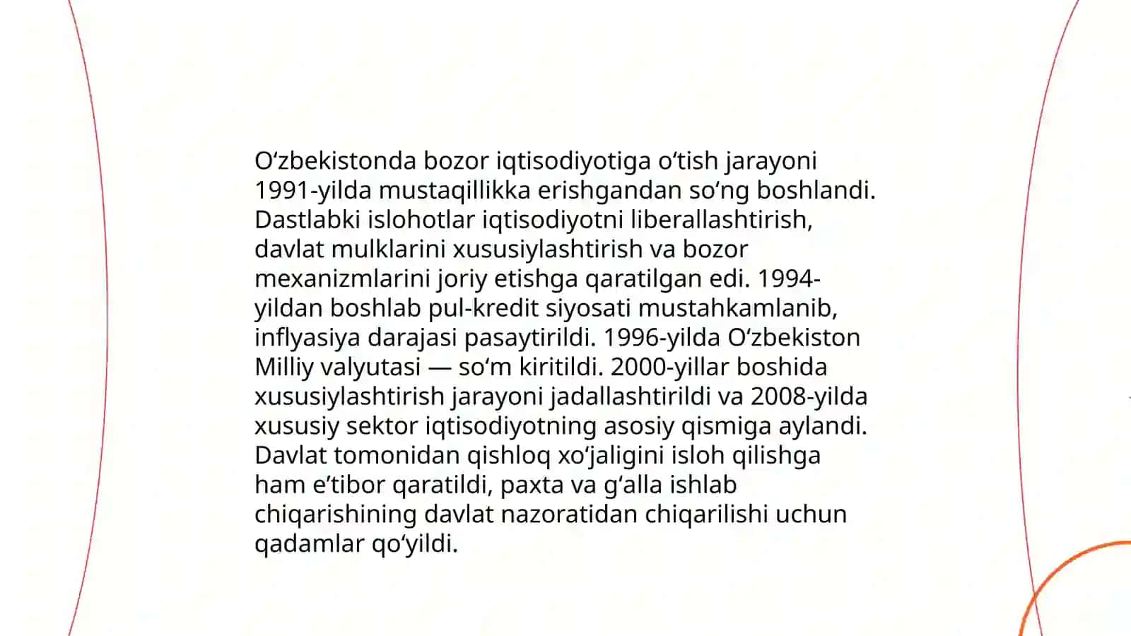 Oʻzbekistonda Bozor Iqtisodiyotiga O'tishning Xususiyatlari va Bozor Islohatlarini Amalga Oshirishda Taraqqiyot Strategiyasining Ahamiyati 3