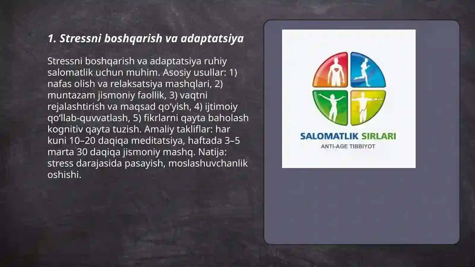 Ruhiy salomatlik omillari 3
