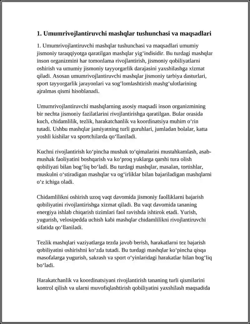 UMUMRIVOJLANTIRUVCHI MASHQLARNI O'RGANISH 3