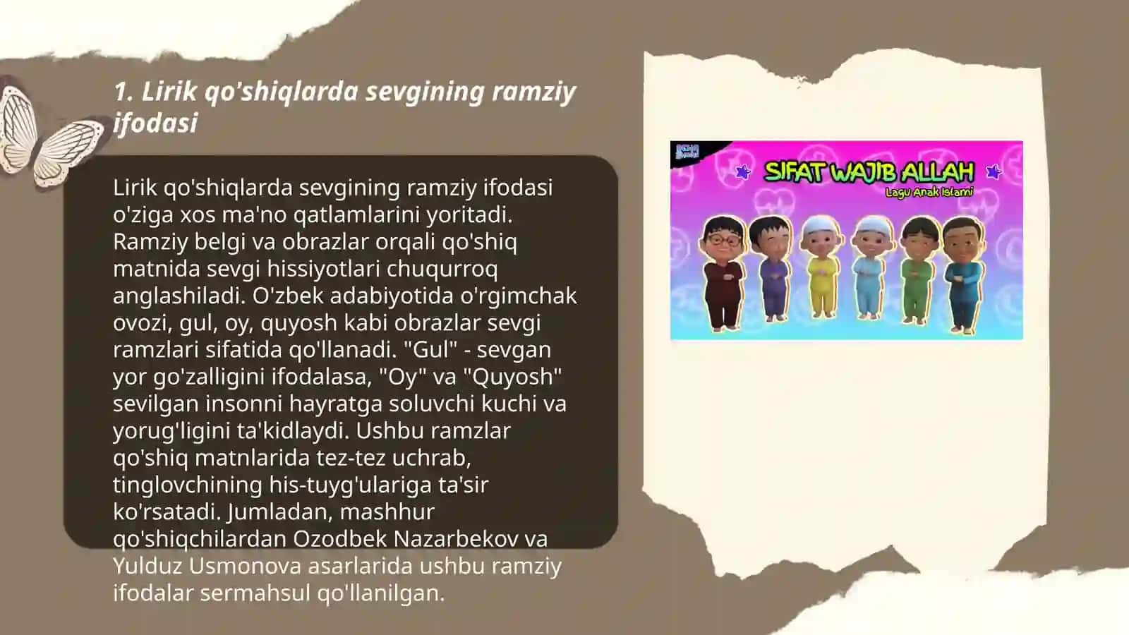 Lirik qo'shiqlardan ramziylik 3