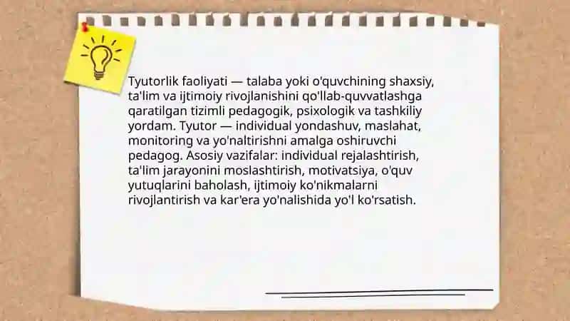 Tyutorlik faoliyatining mazmuni 3