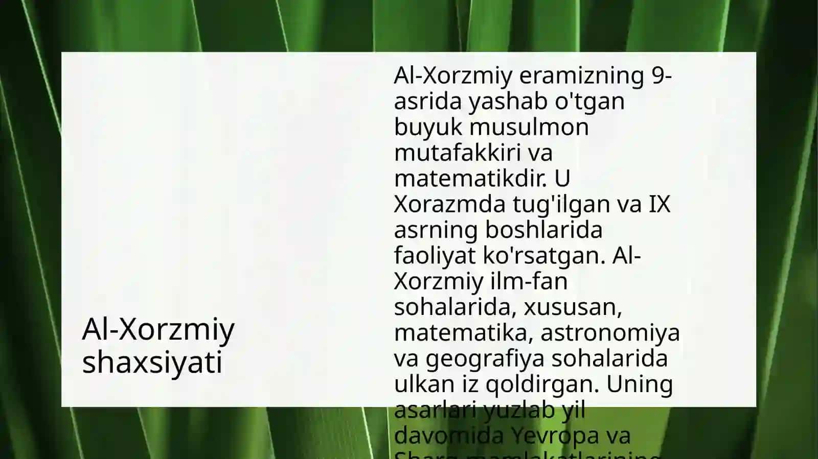 BUYUK OLIM AL-XORZMIY ASARLARI 3