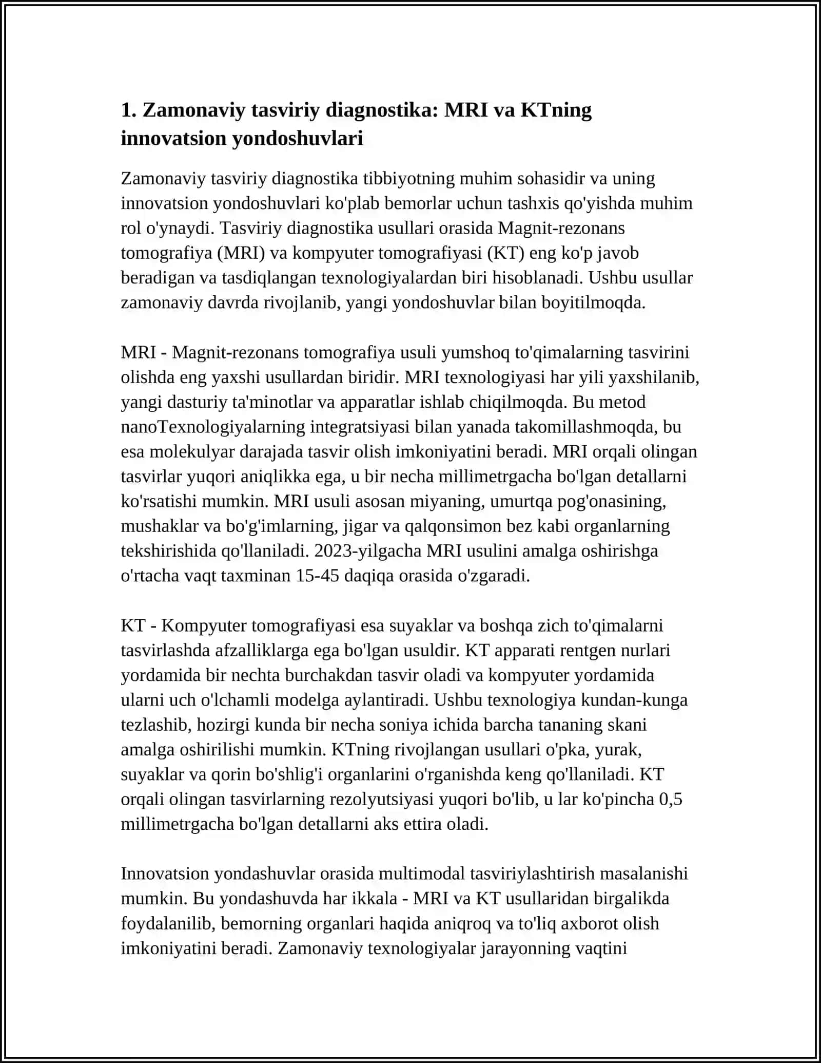 INNOVATSION TIBBIYOTDA DIAGNOSTIKA USULLARI VA ULARNING AHAMIYATI 3