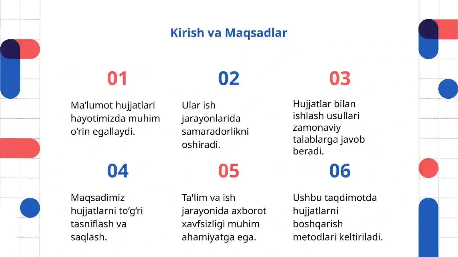 MAʼLUMOT -AXBOROT HUJJATLARI BILAN ISHLASH USULLARI 3