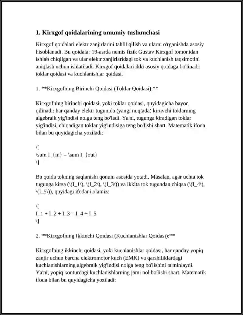 KIRXGOF QOIDALARI 3