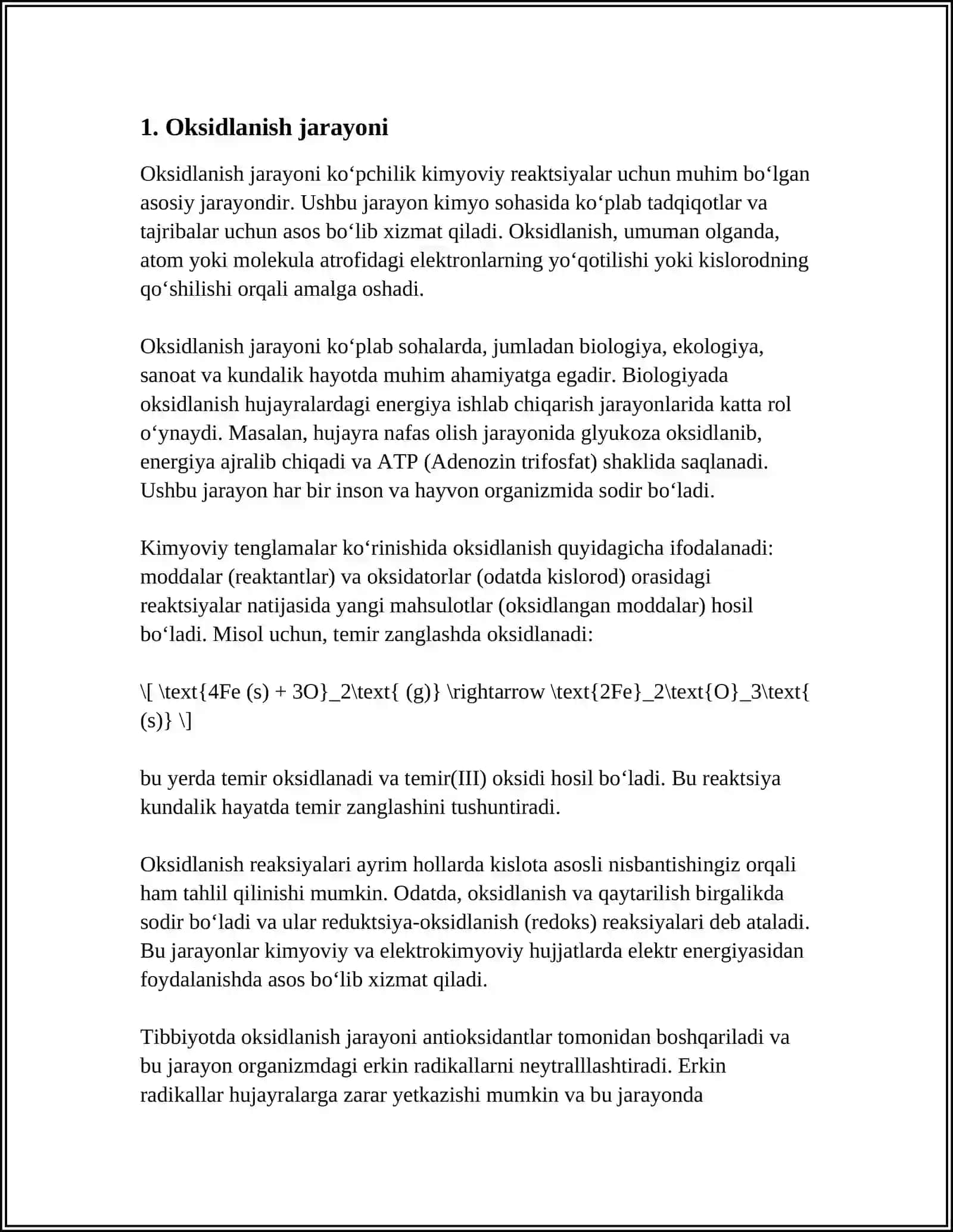 OKSIDLARNING OLINISHI VA XOSSALARI 3