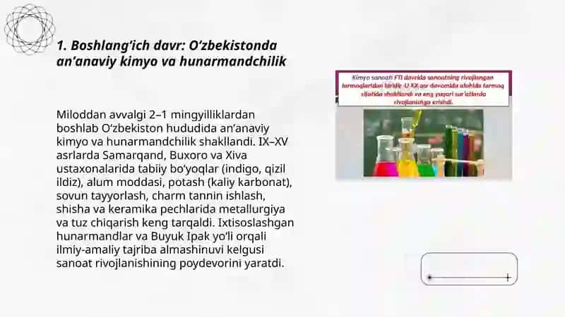 Oʻzbekistonda kimyo sanoatining rivojlanish bosqichlari 3