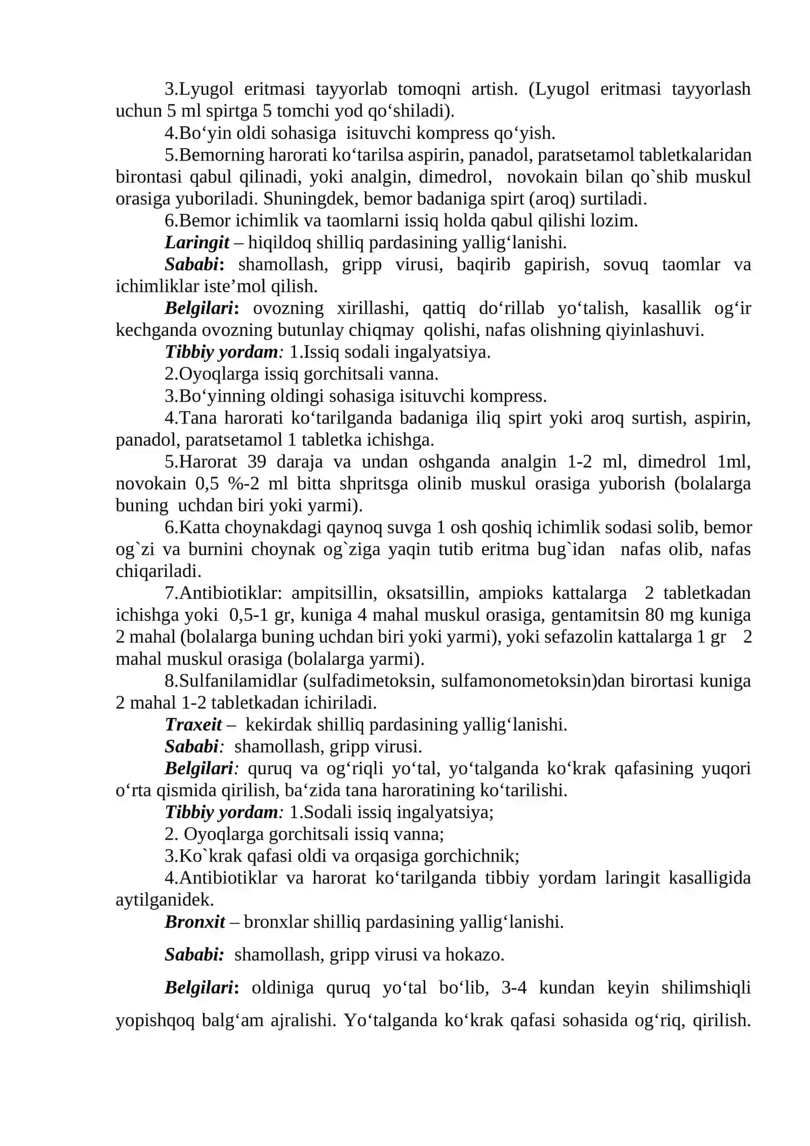 KASALLIK VA ZAHARLANISHDA TIBBIY YORDAM 3