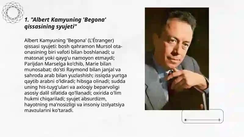 Albert Kamyuning " Begona" qissasi 3