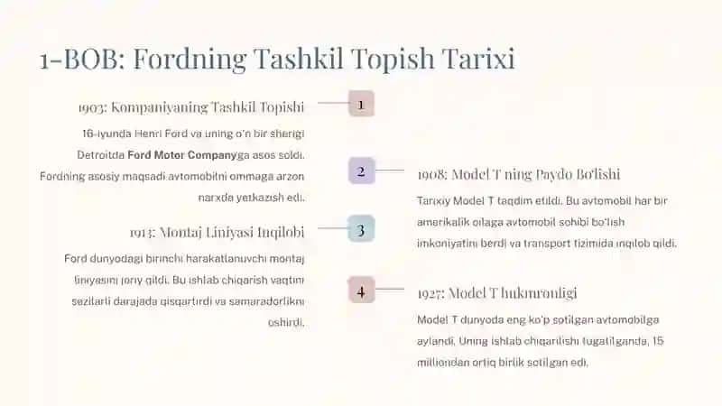 Fordning tashkil topish, moliyaviy boshqaruv va IPO 3
