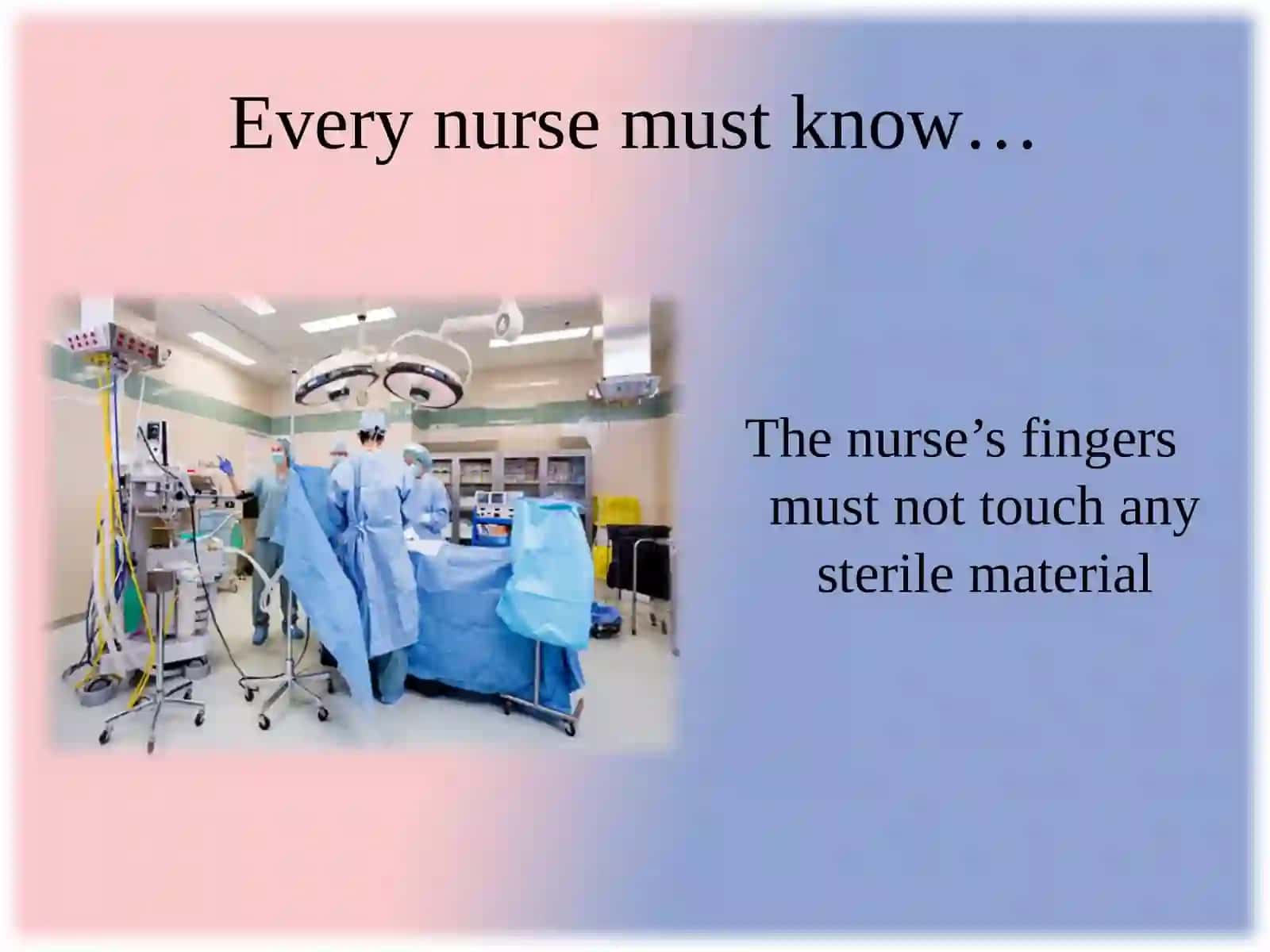 Nurse’s work at the surgical department 3