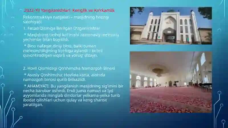 Oq tepa jome masjidi e’tiqod va sahovat timsoli 3
