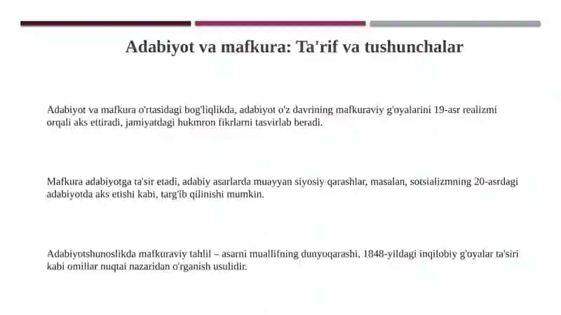 Adabiyot va Mafkura 3