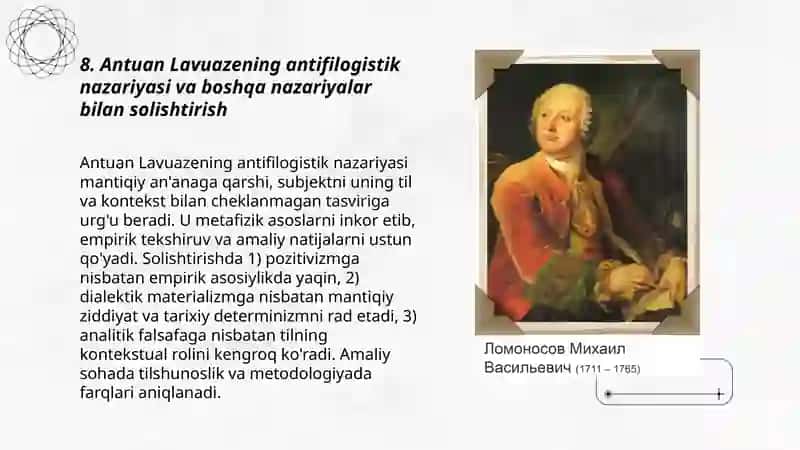Mixail Ivanovich Lomonosovning hayoti va ilmiy faoliyati 3