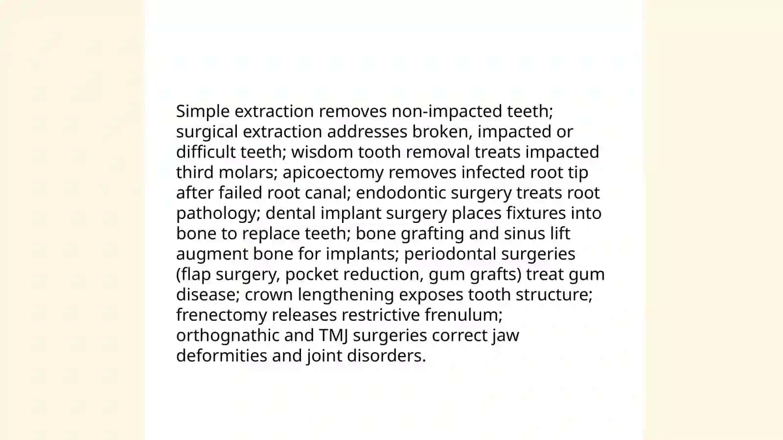 The Dental surgery 3