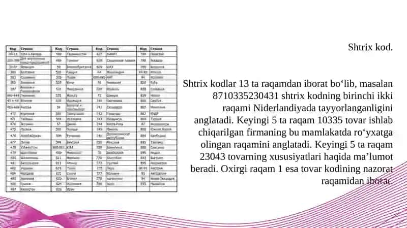 Mahsulotlar nishtrixlik odlash tizimi 3