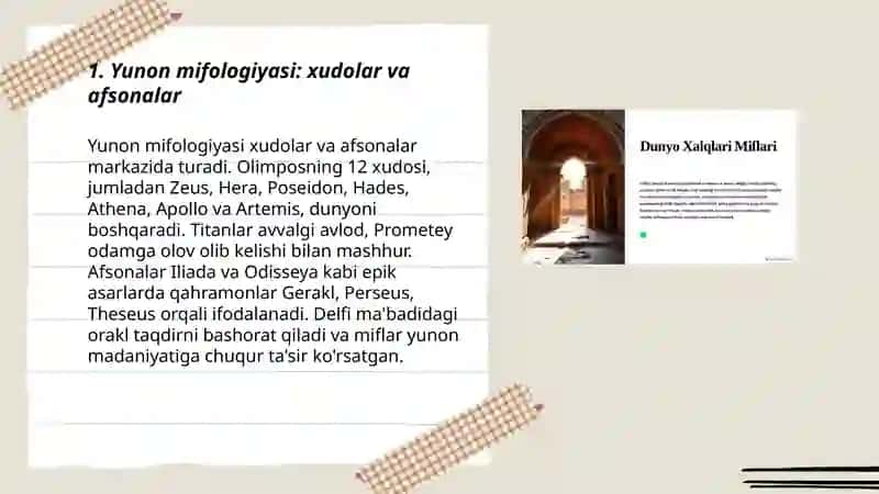 Yunon mifologiyasi: xudolar va afsonalar 3