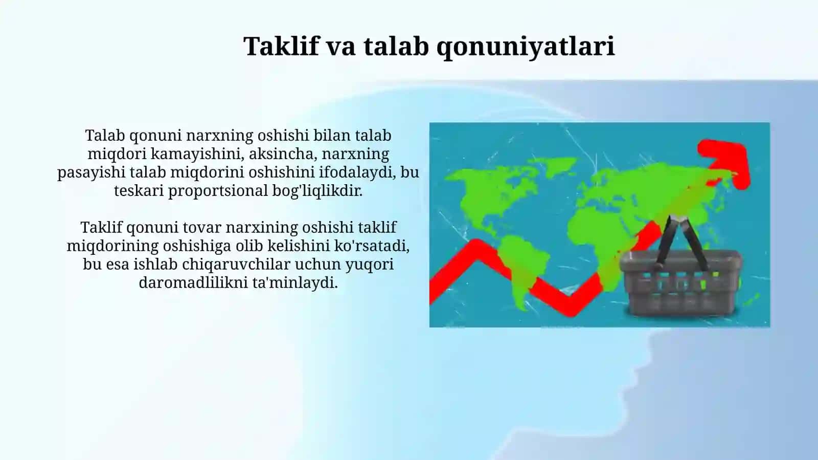 Talab va taklif.bozor muvozanati 3