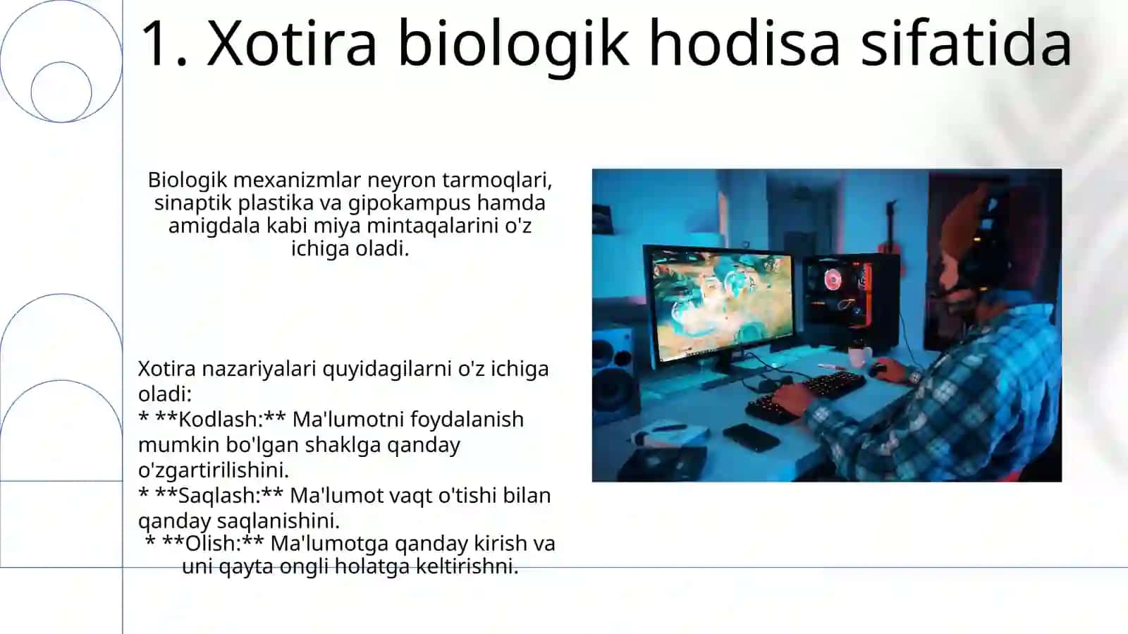 Xotiraga oid nazariyalar 3