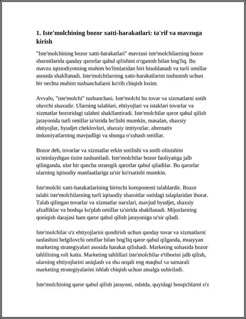 ISTE’MOLCHINING BOZORDAGI XATTI-HARAKATI 3