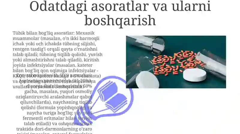 Enteral dorilarni boshqarish asoratlari 3