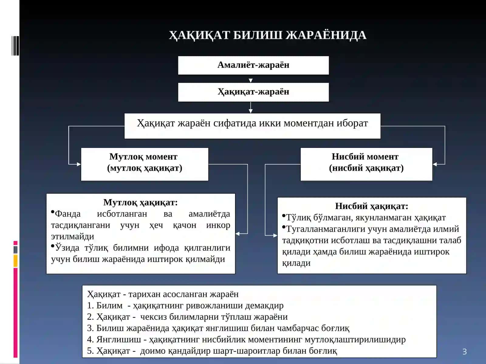 БИЛИШДА ҲАҚИҚАТМУАММОСИ 3