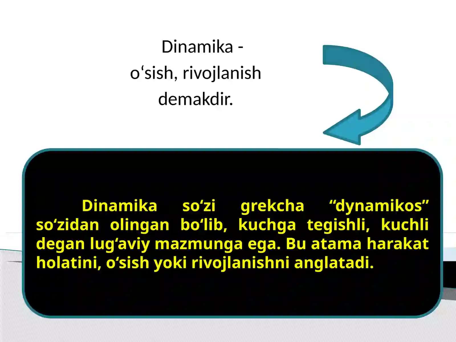 Dinamikаni statistik o’rganish usullari 3