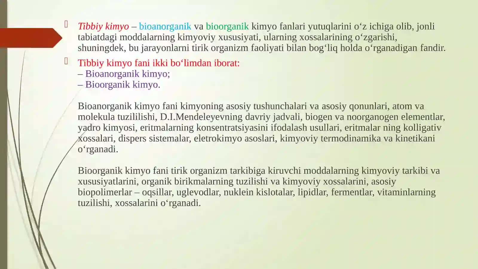 Tibbiykimyo 3