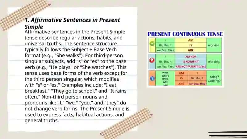 PRESENT SIMPLE TENSE 3