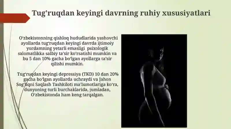 Tug'ruqdan keyingi davrning ruhiy xususiyatlari 3