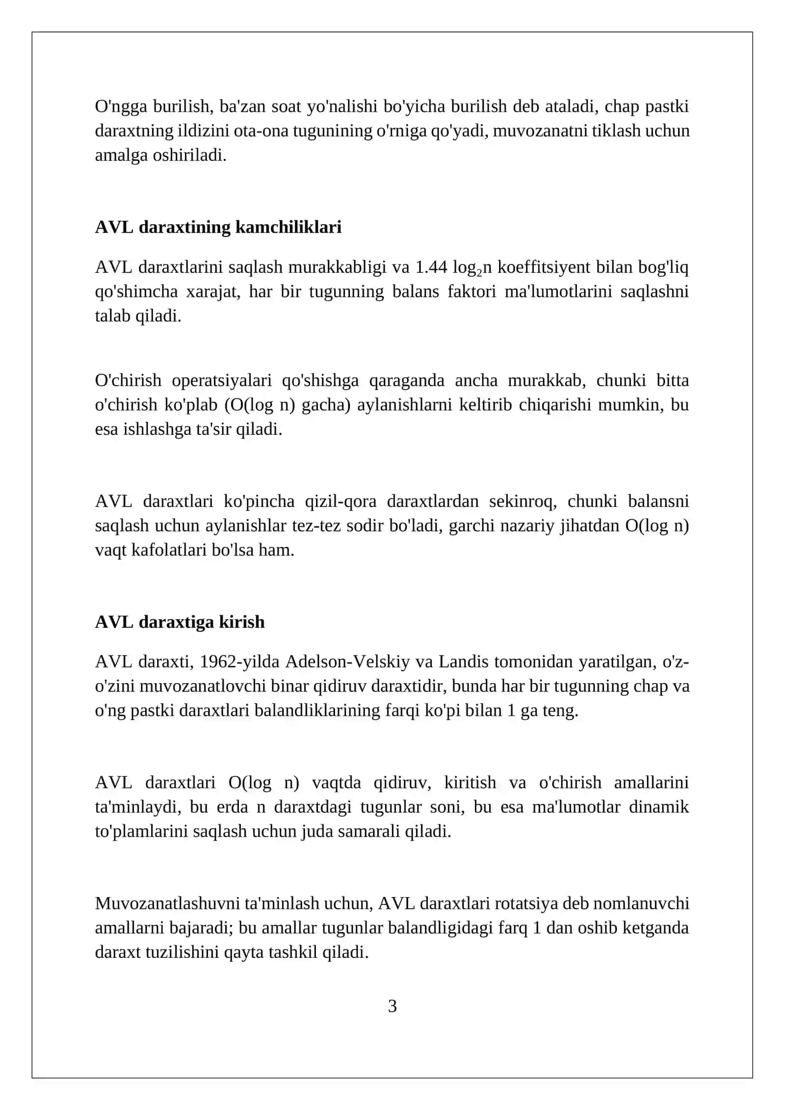 AVL daraxtlari muvozanatlari 3