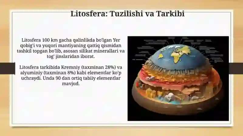 Litosfera: Tuzilishi va Tarkibi 3