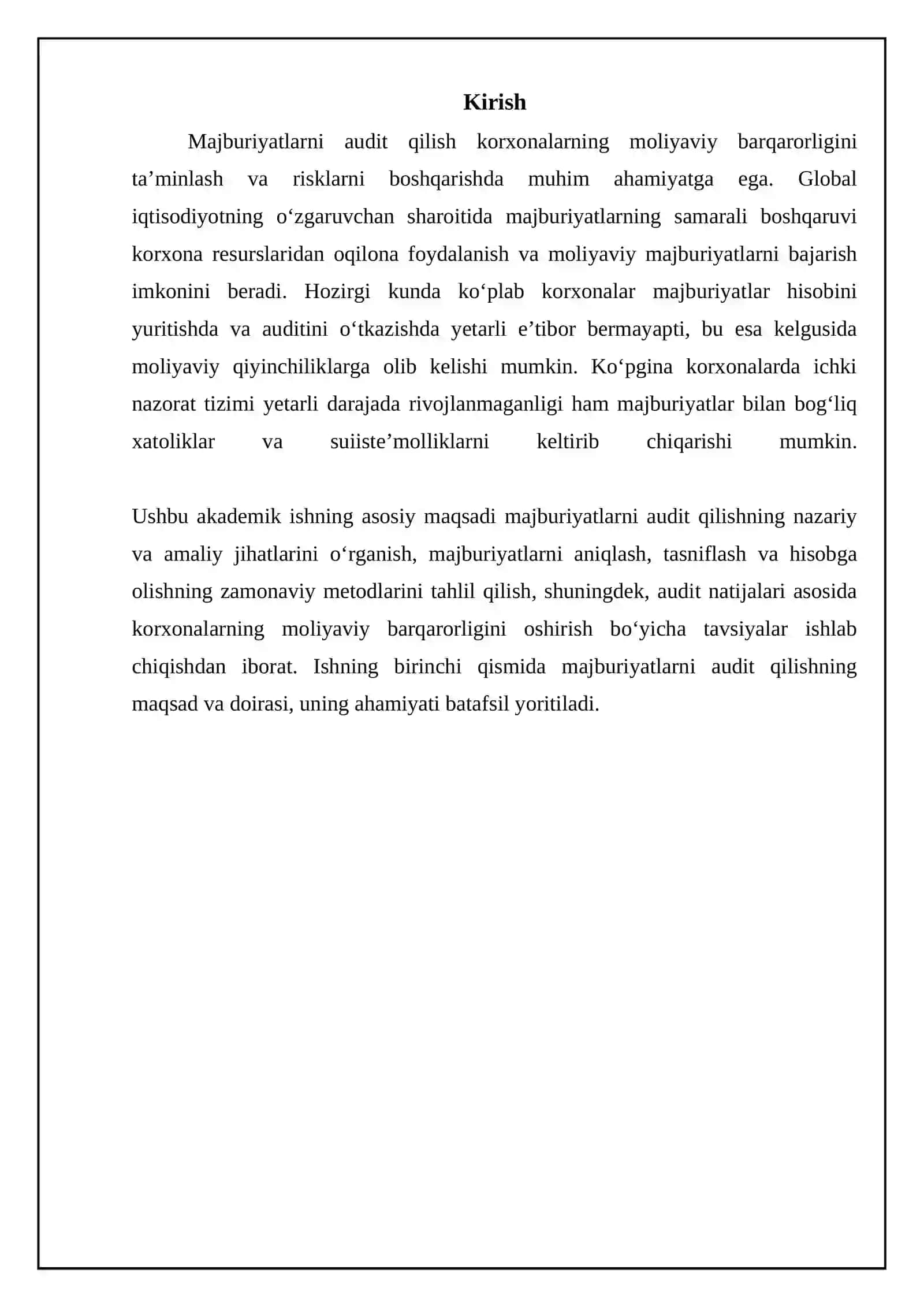 Majburiyatlar auditining asosiy jihatlari 3