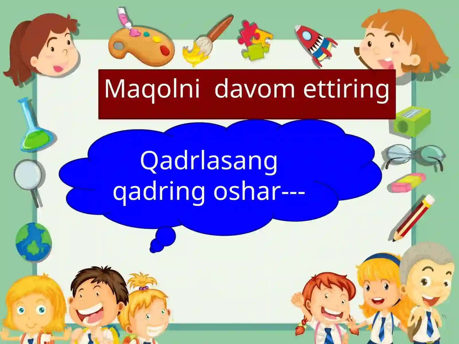 Tinchlik eng oliy ne'mat 3