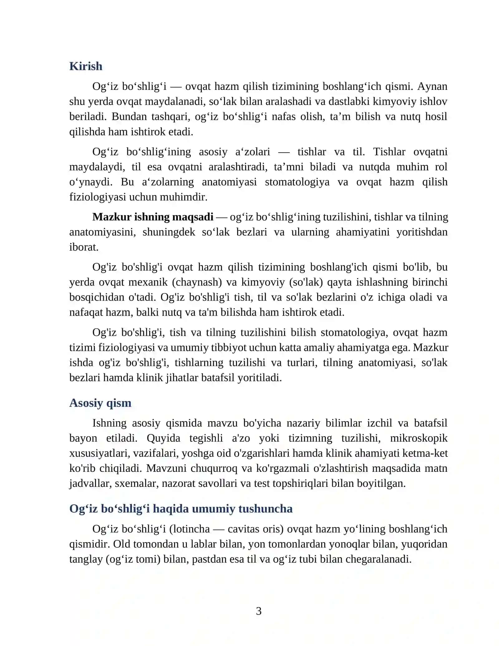 Og'iz bo'shlig'i, tish va til anatomiyasi 3