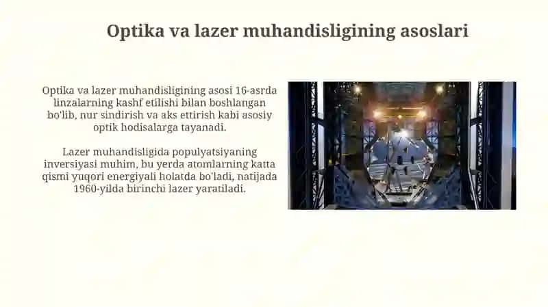 Optika va lazer muhandisligining asoslari 3