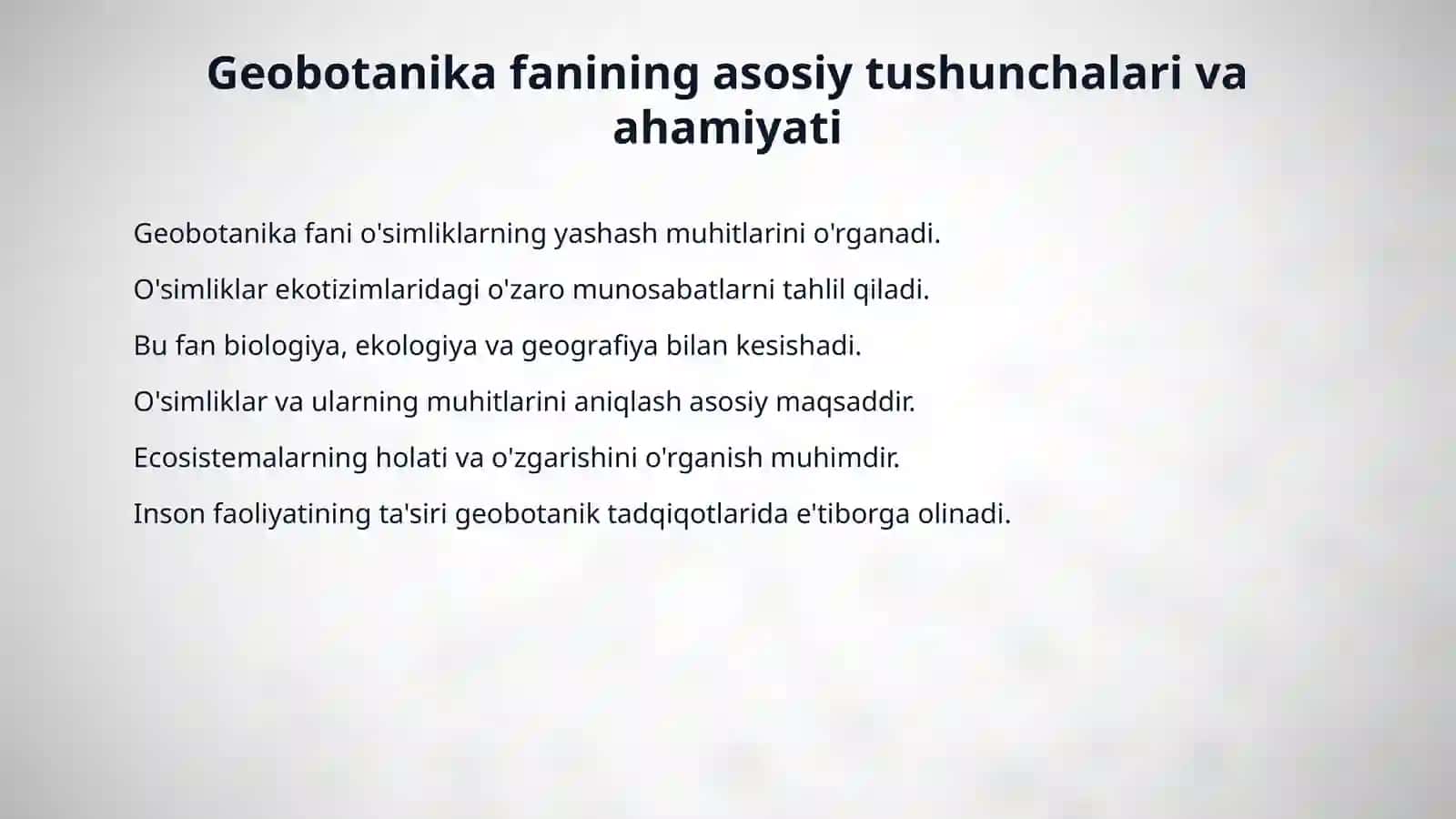 Geobotanika fanining zamonaviy rivojlanishi 3