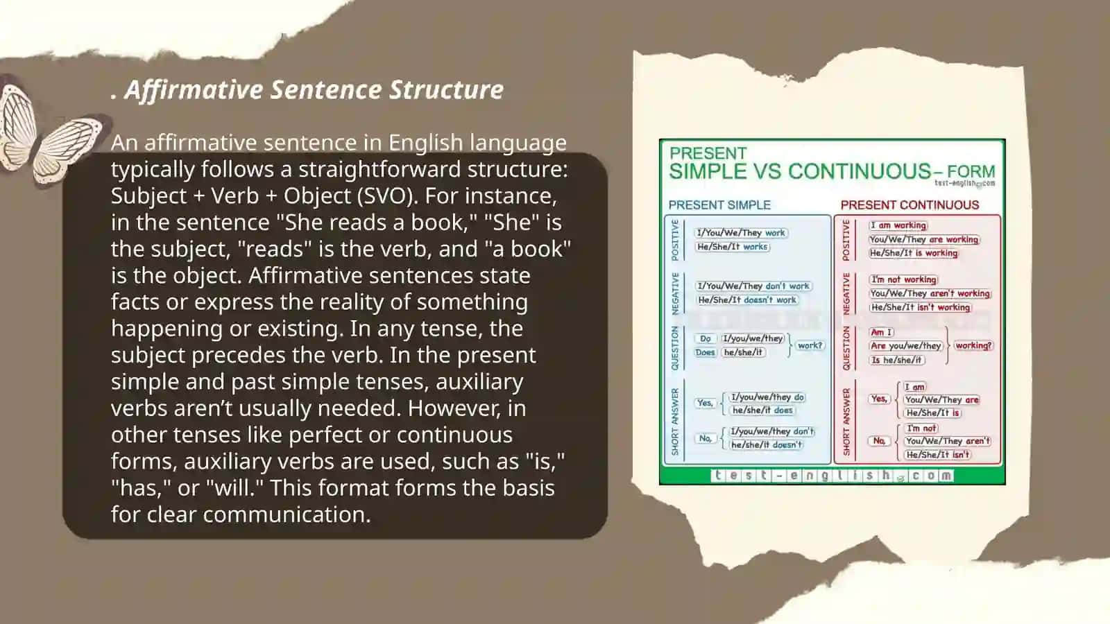 Present simple tense 3