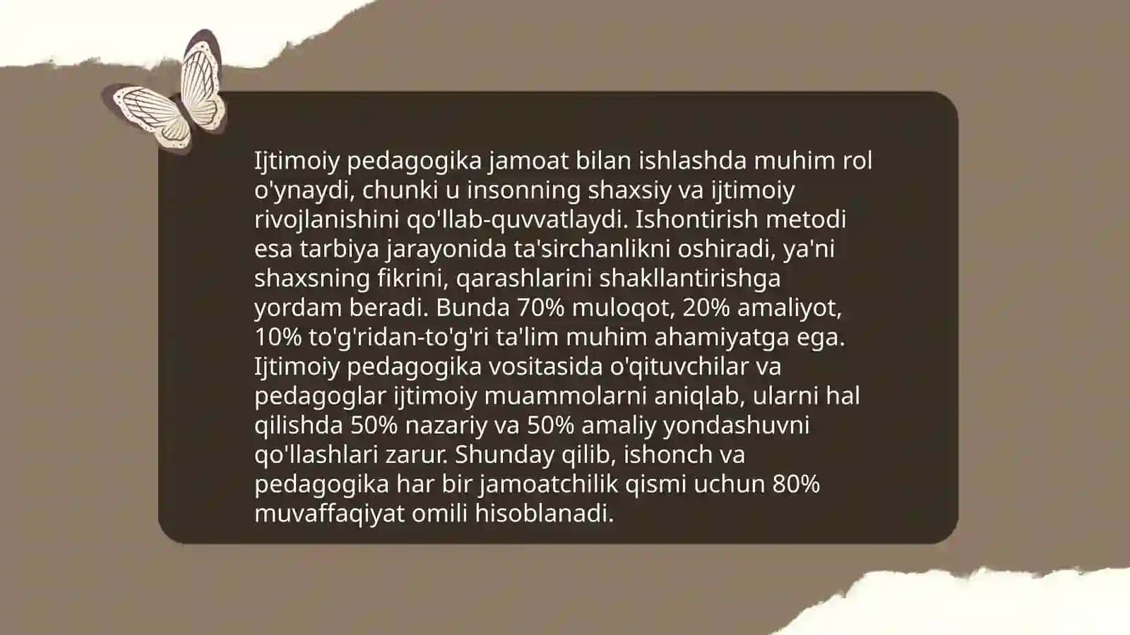 Ijtimoiy pedagogikada ishontirish metodi 3