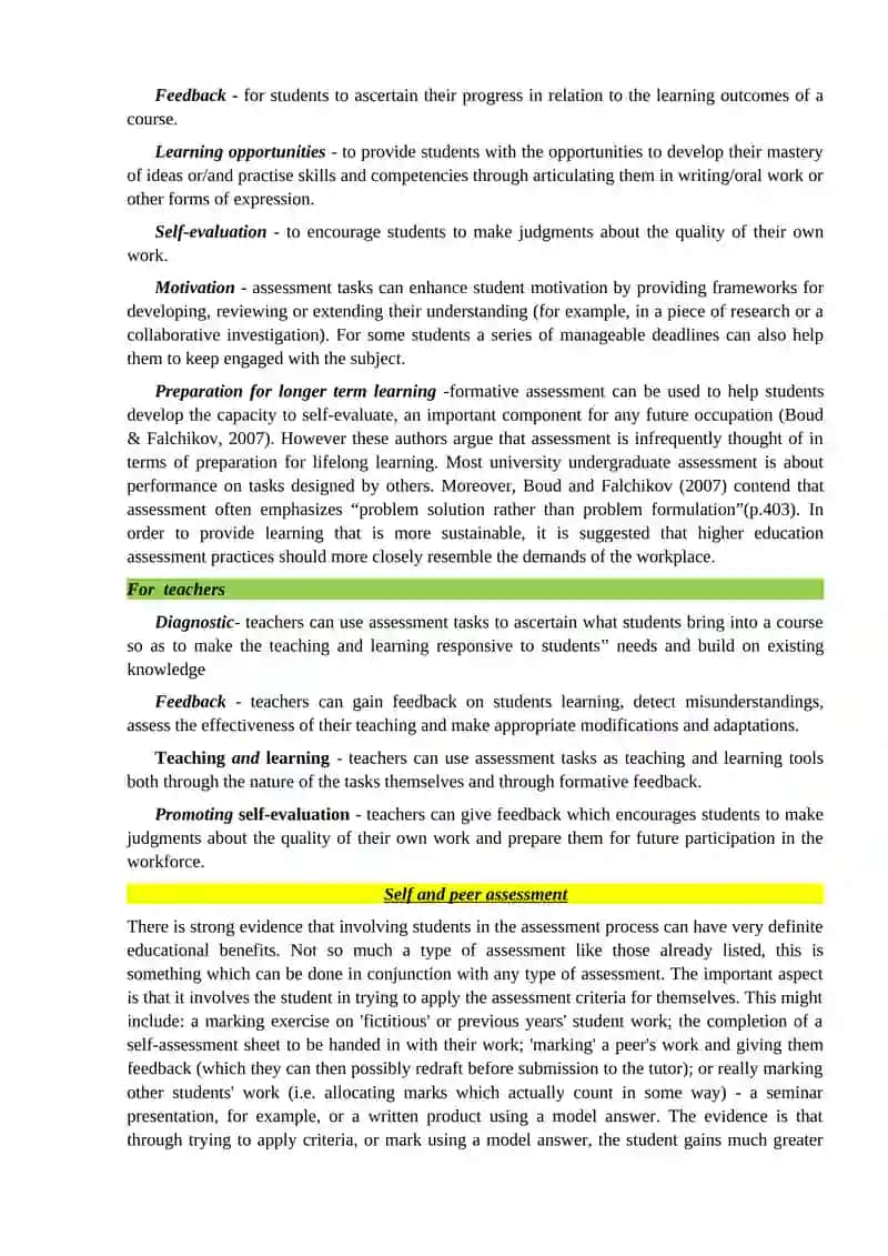 TEACHING MATERIALS FOR LANGUAGE TESTING LESSON 1:TYPES OF ASSESSMENT 3
