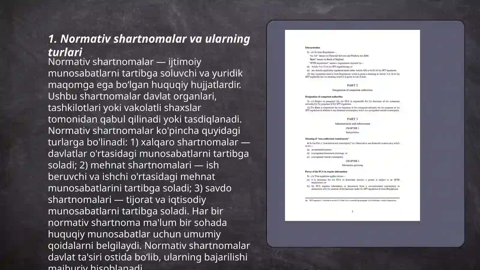 Normativ Shartnomalarni òrganish 3