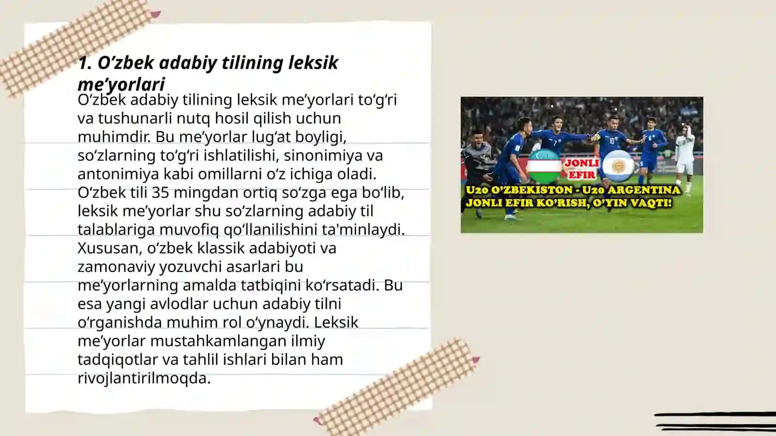 O’zbek adabiy tili me’yorlari 3