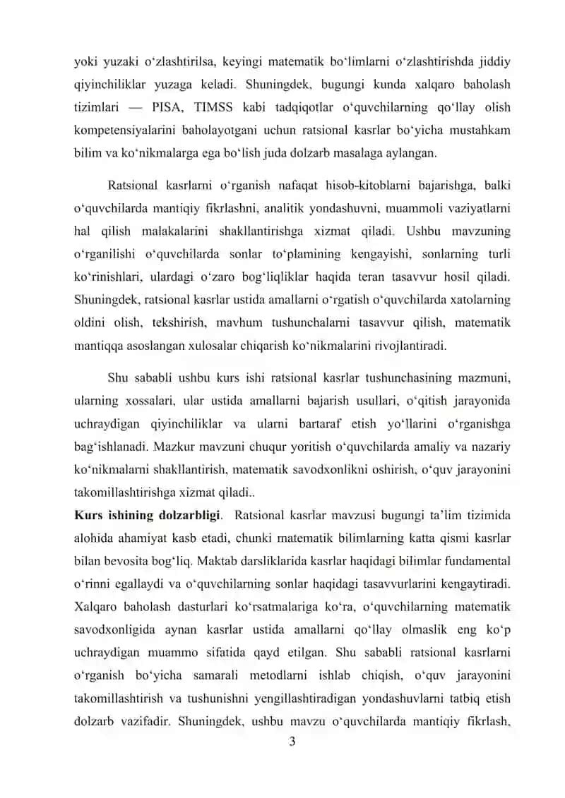Ratsional kasrlar 3