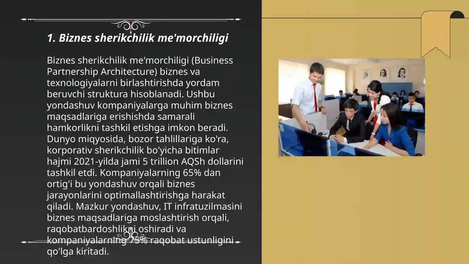 Biznes sherikchilik me'morchiligi 3