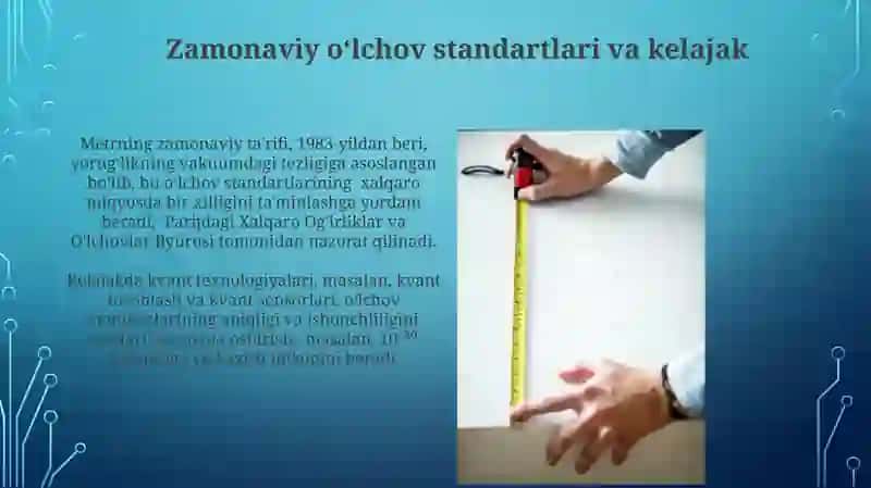 Oʻlchash birliklari etalonlarini yaratilish tarixi 3