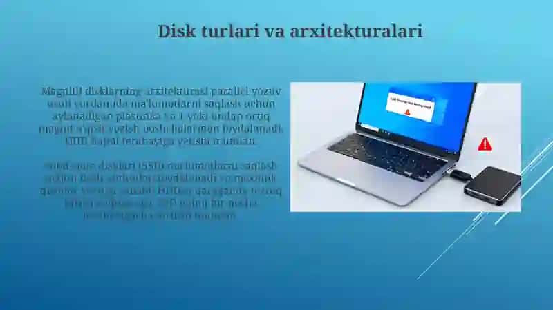 Disklar bilan ishlash, disk almashtirish va xatoliklarni bartaraf etish 3