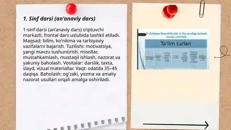 Ta'limni tashkil etish shakllari va turlari 3