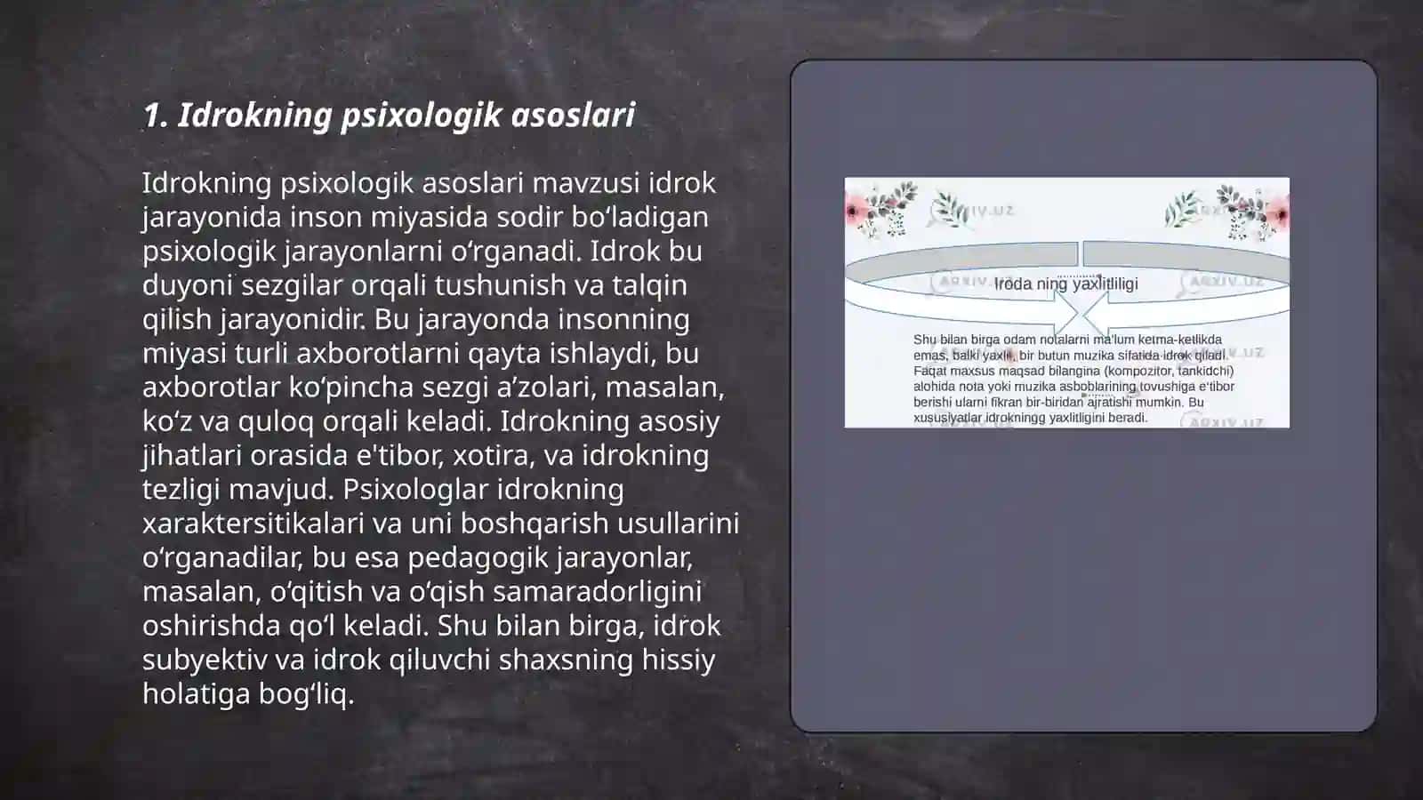 Idrokning psixologik asoslari 3